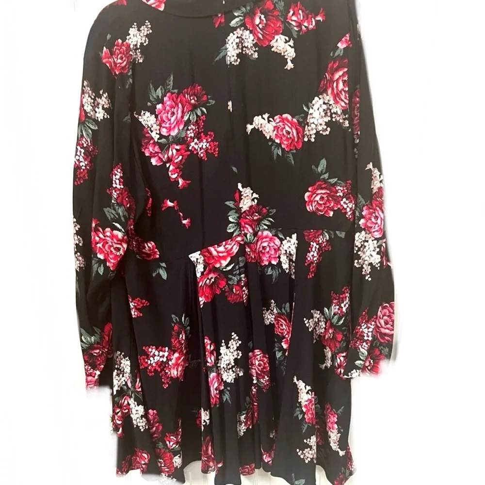 🌺TORRID Floral Fit & Flare Twill Coat🌺 - Picture 6 of 12